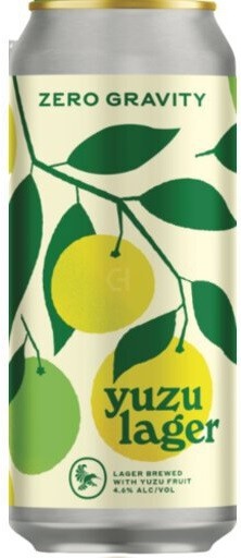 Yuzu Lager - Zero Gravity Craft Brewery - Buy Craft Beer Online - Half Time  Beverage